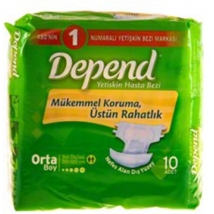 Depend Hasta Alt Bezi Orta Boy