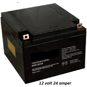 12 Volt 24 Amper Akü